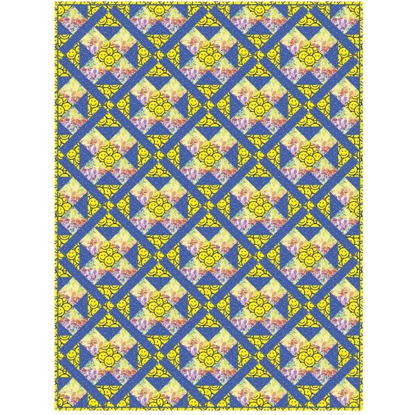 Miles of Smiles Quilt Kit - 72  x 96  Cheap