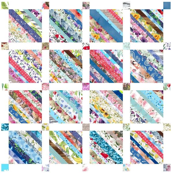 Scrappy Strip Quilt Topper Kit - 46” x 46  Online Hot Sale - Image 4