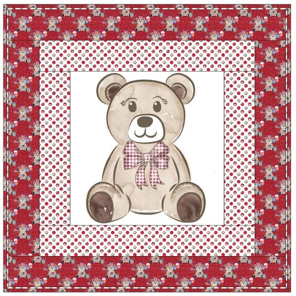 Red Patriotic Teddy Bear Wall Hanging 42  x 42  Cheap - Image 3