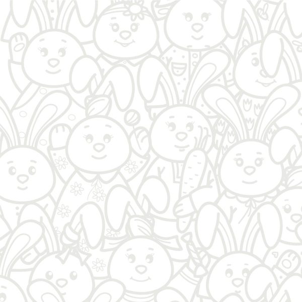 Packed Rabbits Tone On Tone Fabric Online