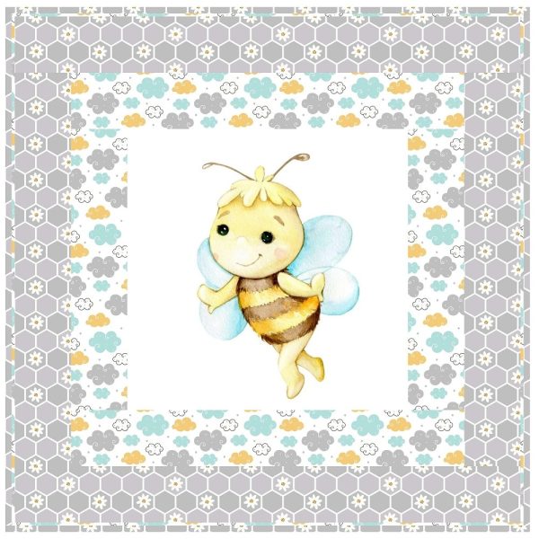 Cute Dancing Sweet Bee Wall Hanging 42  x 42  Cheap