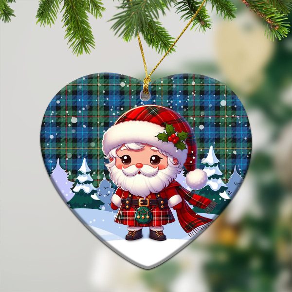 Smith Ancient Tartan Christmas Ceramic Ornament - Santa Claus In Kilt Style Hot on Sale - Image 5