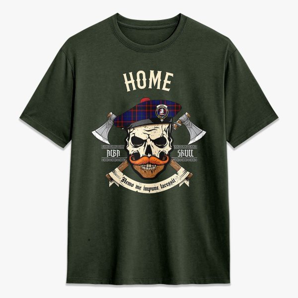 Home Modern Tartan Crest 2D T-shirt - Alba Skull Style Online Sale - Image 5