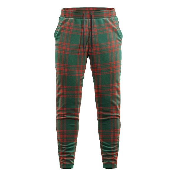 Menzies Green Ancient Tartan Sweatpants Fashion - Image 2