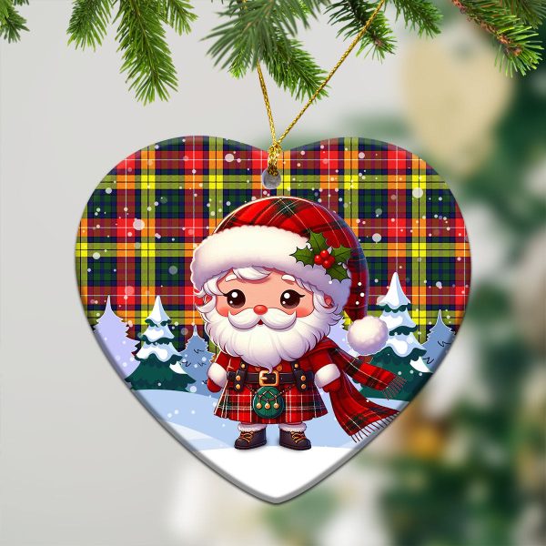 McIndoe Tartan Christmas Ceramic Ornament - Santa Claus In Kilt Style For Discount - Image 5