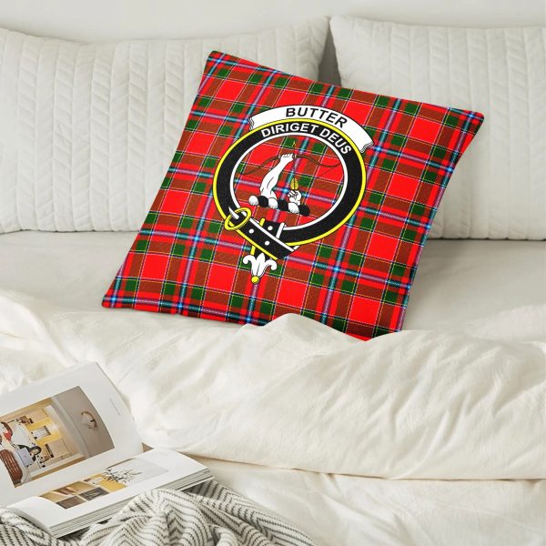Butter Tartan Crest Pillow Cover Online Sale - Image 2