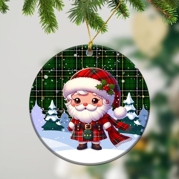 McAlpine Modern Tartan Christmas Ceramic Ornament - Santa Claus In Kilt Style Online Hot Sale - Image 2