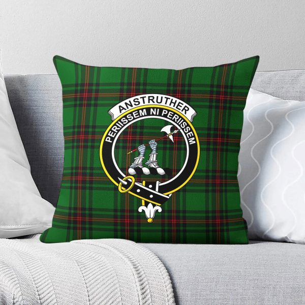 Anstruther Tartan Crest Pillow Cover on Sale