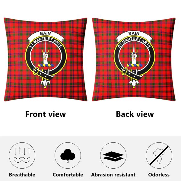 Bain Tartan Crest Pillow Cover Discount - Image 4