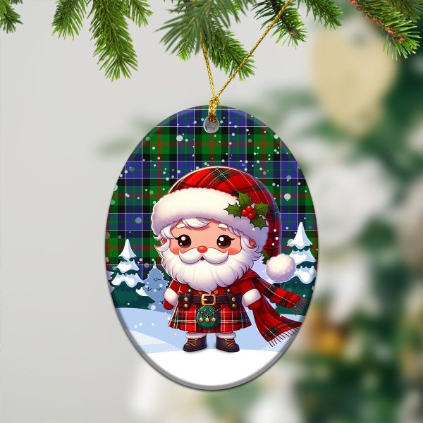 Paterson Tartan Christmas Ceramic Ornament - Santa Claus In Kilt Style Online Hot Sale - Image 3