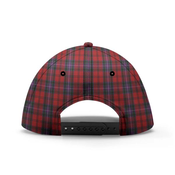 Kelly of Sleat Red Tartan Crest Classic Cap Fashion - Image 5