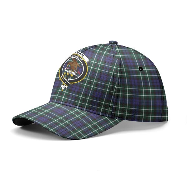 Graham of Montrose Modern Tartan Crest Classic Cap Online now - Image 2