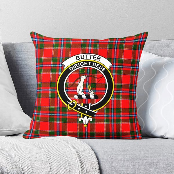 Butter Tartan Crest Pillow Cover Online Sale