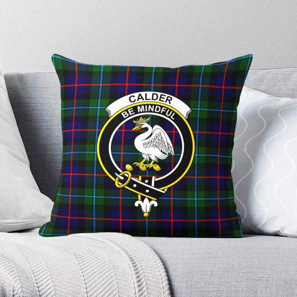 Calder (Calder-Campbell) Tartan Crest Pillow Cover Supply