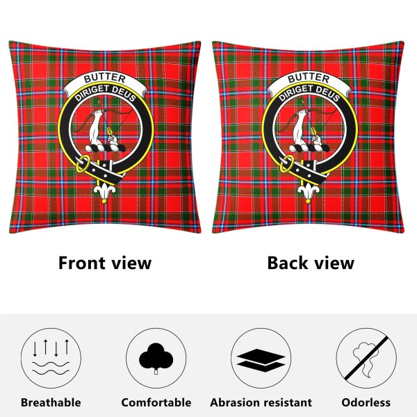 Butter Tartan Crest Pillow Cover Online Sale - Image 4