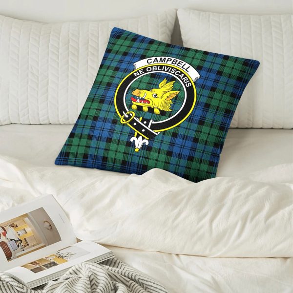 Campbell Ancient 02 Tartan Crest Pillow Cover Discount - Image 2