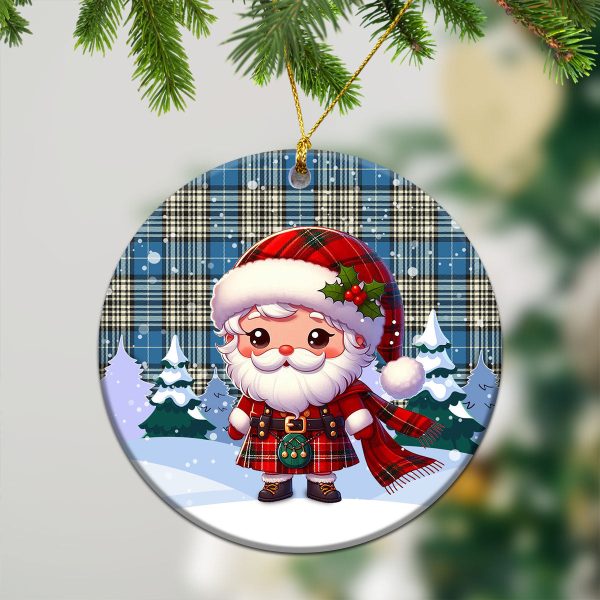 Napier Ancient Tartan Christmas Ceramic Ornament - Santa Claus In Kilt Style Sale - Image 2